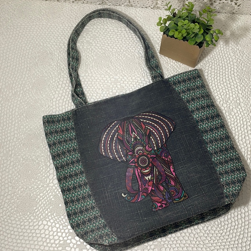 Mossimo Supplies Co cotton denim purse bag